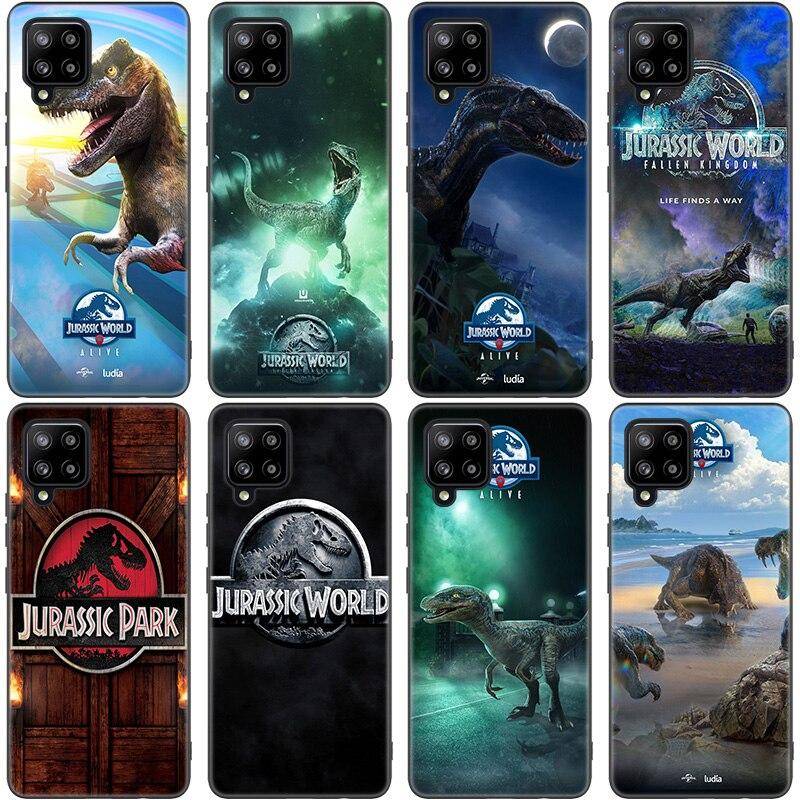 World Jurassic Park Telefonfodral För Samsung Galaxy A12 A02S A22 A32 A52 A72 A71 A51 A41 A31 A21 A11 A50 A70 A10S A20S Svart skal