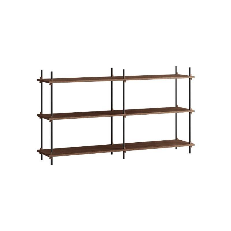 Moebe Shelving System - s.85.2.B Røget eg/Sort
