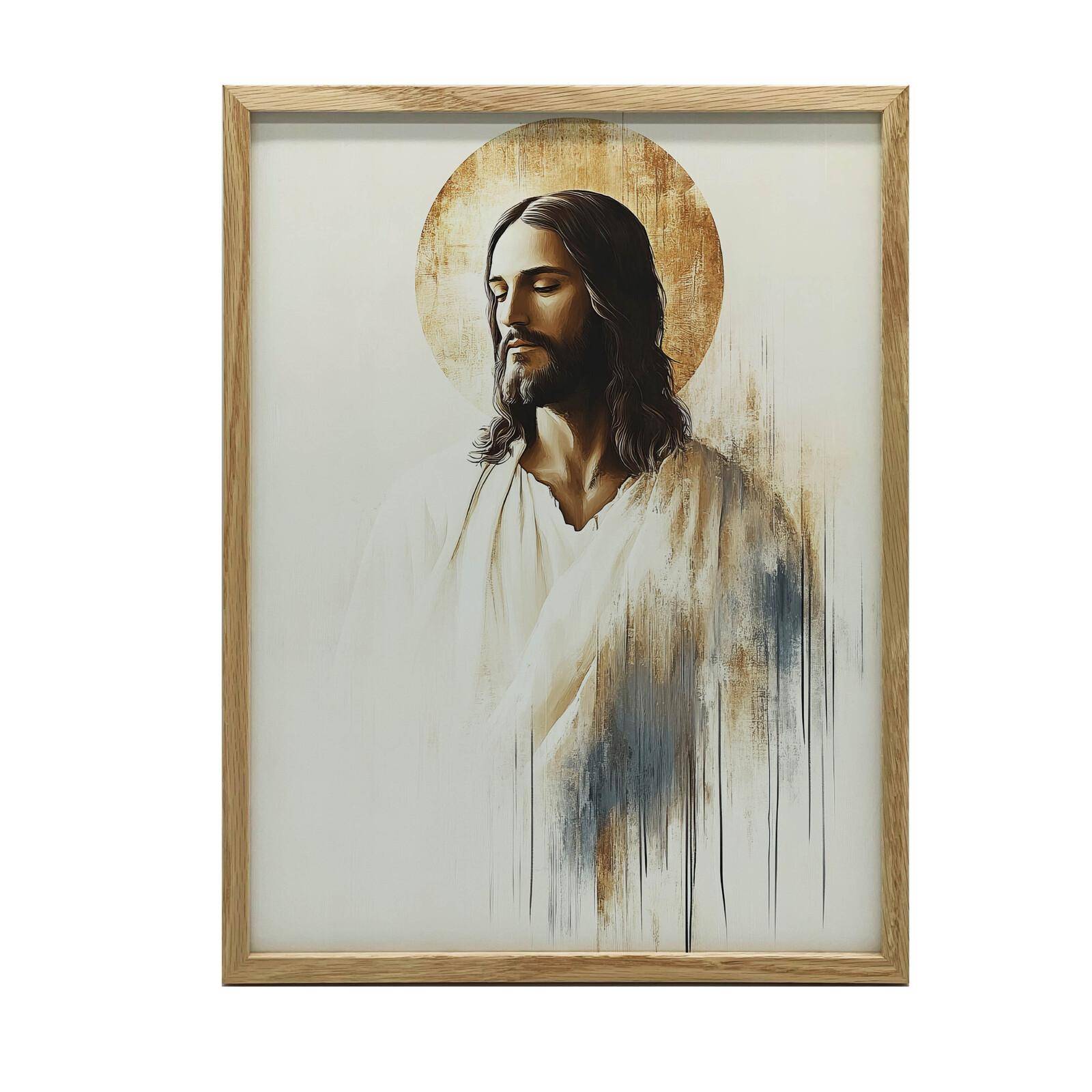 Jesus i tystnad Jesus i tystnad, 50X70 cm, Utan ram, Premiumduk på kilram 54