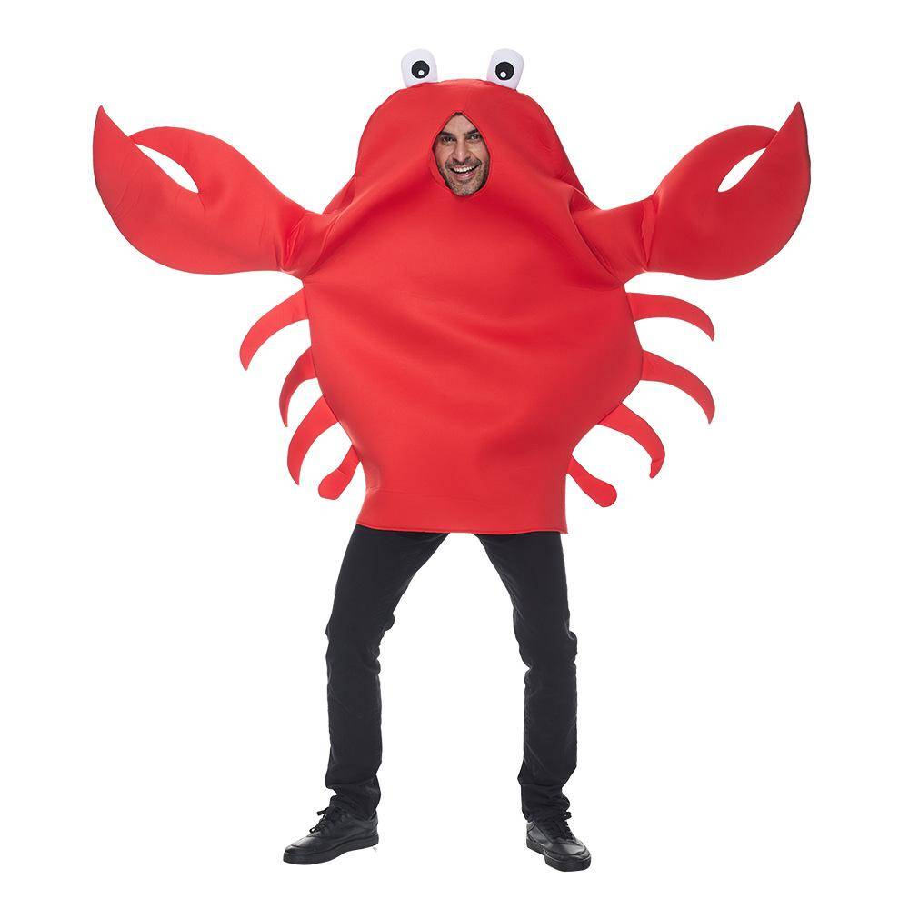 Marine Life Shrimp Soldier and Crab General Cosplay Costume for Halloween - Red Crab Lobster cm