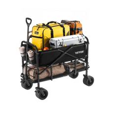 VEVOR dobbeltdækkervogn sammenklappelig 300L &amp; 450 lbs Heavy Duty foldevogn