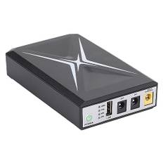 Mini UPS Batteribackup 10400mAh Avbrottsfri Strömförsörjning, Flera Ingångar, Spänning och Ström, Intelligent Skydd, med Bred Applikation för Säkerhetskamerarouter WiFi