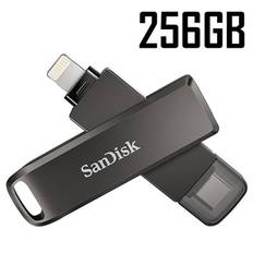 SanDisk iXpand Luxe USB-C/Lightning USB Stik - 256GB (Open Box - Fantastisk stand)