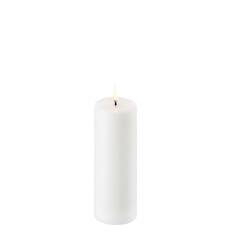 Uyuni - LED Pillar Candle - Stearinlys - Nordic White/Smooth - 5,8x15 cm - 5,8 x 15 cm