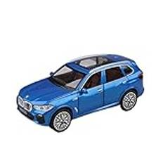 Skala färdig modellbil 1:32 För TOYOTA Supra Simulering Legering Sportbil Modell Pressgjutna Ljud Ljus Dra Tillbaka Leksak Fordon Pojke Present Miniatyr replika bil (Color : Blue)