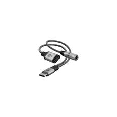 Goobay USB-C till Mini jack 3.5mm hona och USB-C hona - 60W - 15cm