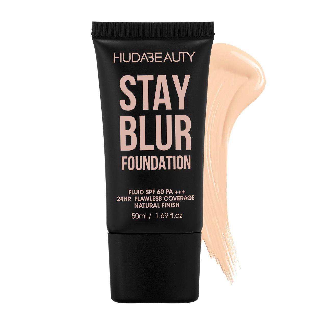 Stay Blur Foundation Svart Mjuk Tub SPF Solskydd Concealer Långvarig Matt Oljekontroll Naturlig Finish