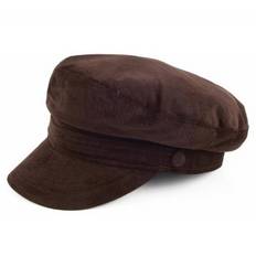 Vegamössa / Skepparmössa - Jaxon Hats Corduroy Fiddler Cap (brun) (Storlek: X-Large - 60-61 cm)