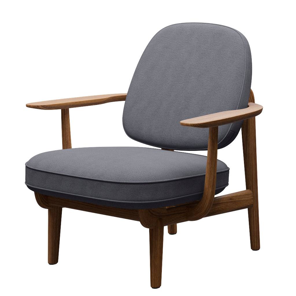 Fred Lænestol, olieret eg fra Fritz Hansen Christianshavn - 1171 Light Grey - Jacobsen Plus