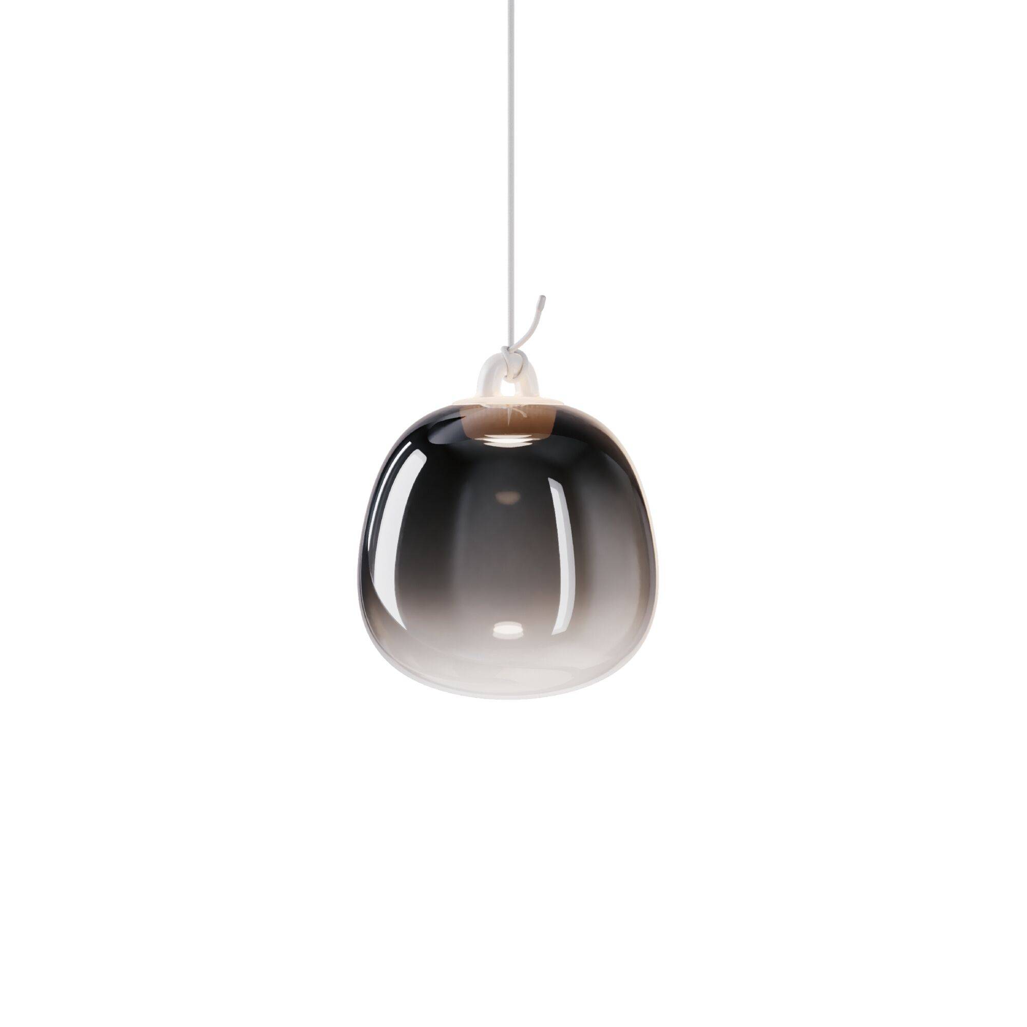 Lodes Oblò Taklampa Liten 2700K Blank Rökfärgad/ Vit - Glansigt rökglas, vit
