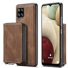 Phone Case Plånboksfodral med korthållare Compatible with Samsung Galaxy A42 5G, Magnetisk läder 2-IN-1 Avtagbart fodral, Plånboksfodral med dragkedja Stötsäkert skal Compatible with Samsung Galaxy A4