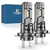 D-Lumina H7 LED-strålkastarlampa för Bilar Och Lastbilar - Super Bright 26000LM Halvljuslampor 6500K Konverteringssats - 2 Års Garanti