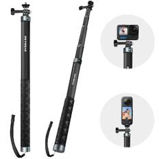 REYGEAK Selfie-Stick für GoPro 13, 150 cm, lang, unsichtbar, Karbonfaser, wasserdicht, Verlängerung, Einbeinstativ für GoPro Hero 13/12/11/10/9 Osmo Pocket 3/Action 5 Pro/4/3 Zubehör.