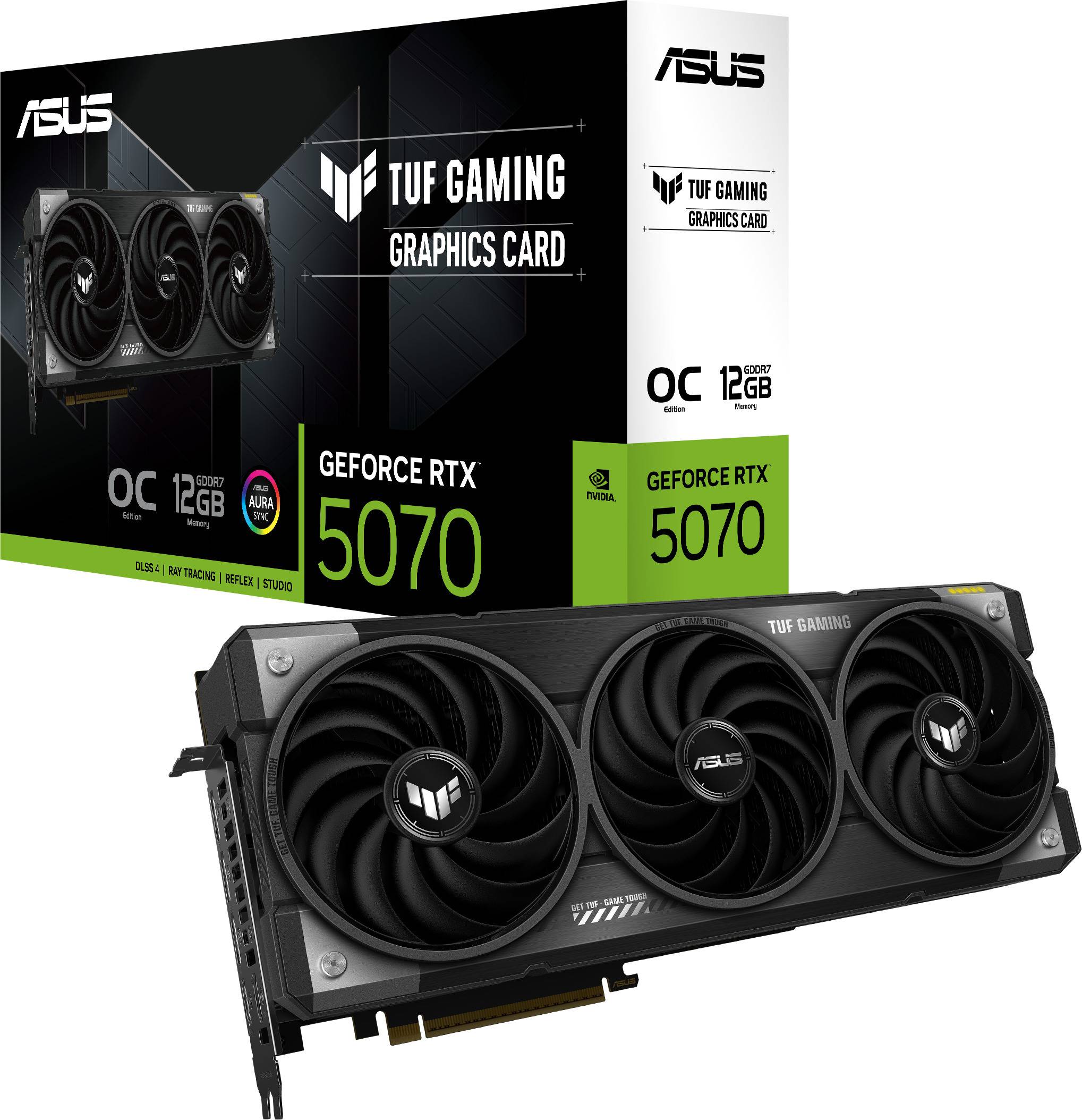 ASUS TUF Gaming GeForce RTX 5070 12 GB GDDR7 OC Edition grafikkort
