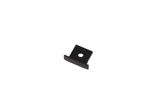 Ansell Lighting endestykke, indspartling, med hul, 11,3x35,5 mm, sort