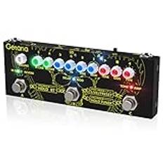 Getaria gitarr multi-effekt pedal elgitarr kombinerad effektpedal med distortion overdrive stämlösa effekter pedal amp modellering IR-simulering, inbyggd