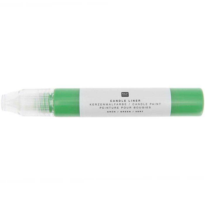 Peinture pour bougie - RICO DESIGN - Candle Liner - 30 ml - Couleur verte - Mixte grön