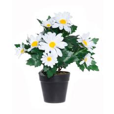 Konstgjord blomma Tusensköna Vit 30 cm