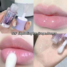 Water Light Lip Gloss Moisturizer Transparent Jelly Mirror Fruit Lip Oil Clear Hydrating Plumping Lip Care Makeup