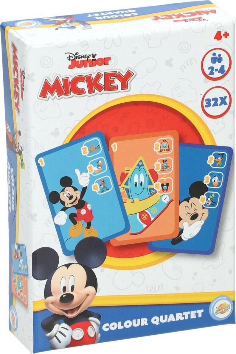 Mickey - Colour Quartet - Disney Junior - Kvartet Kortspil