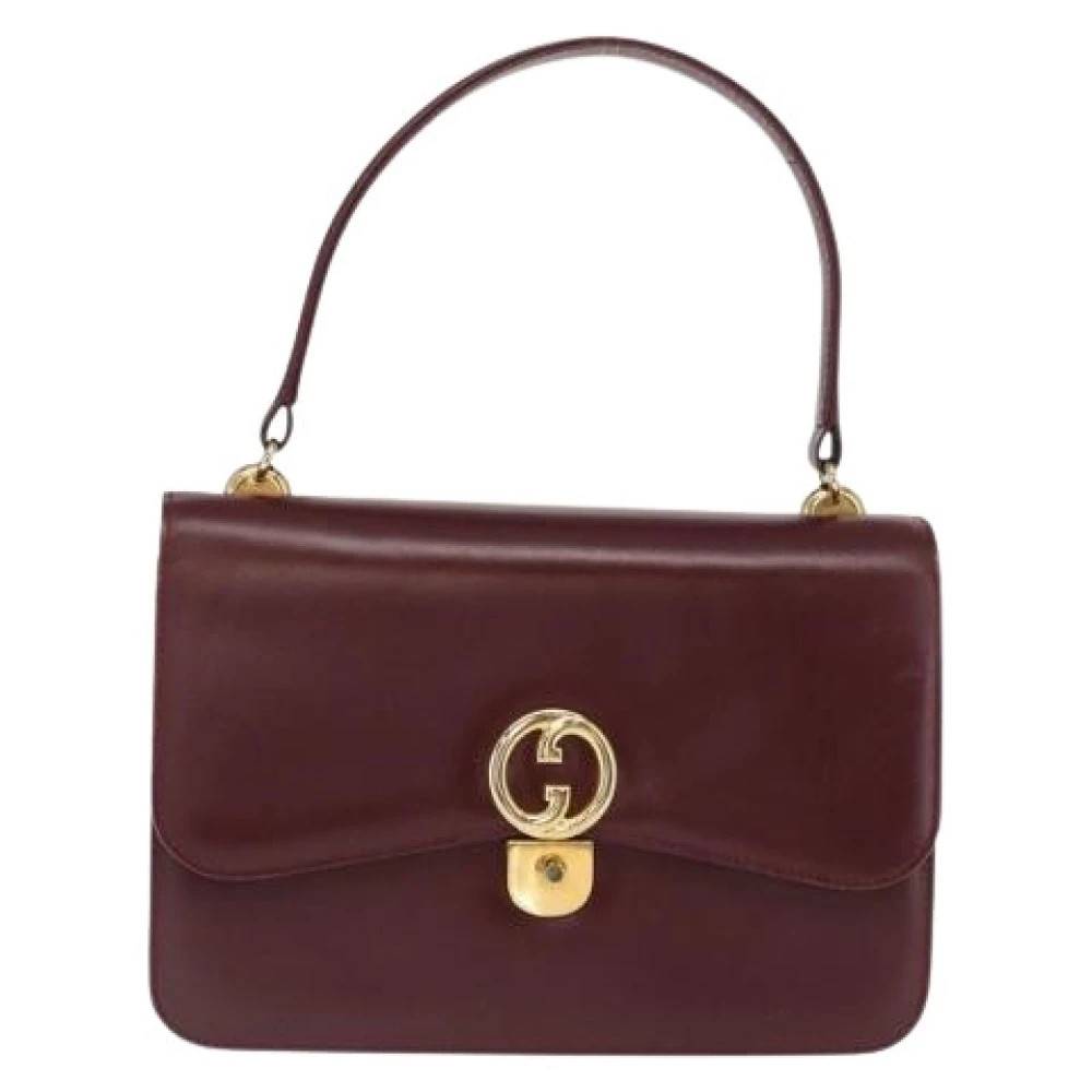Gucci Vintage Pre-owned Vintage håndtaske - Vintage - Dame - Rød - ONE SIZE - Læder