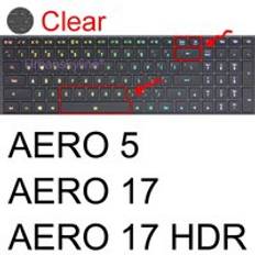 Aero tangentbordsfodral för gigabyte aorus 5 7 15g 15p 17g 17x aero 15 17 hdr 15w 15x g5 g7 a7 gaming protector skin case laptop - Klar aero 17 17 hdr