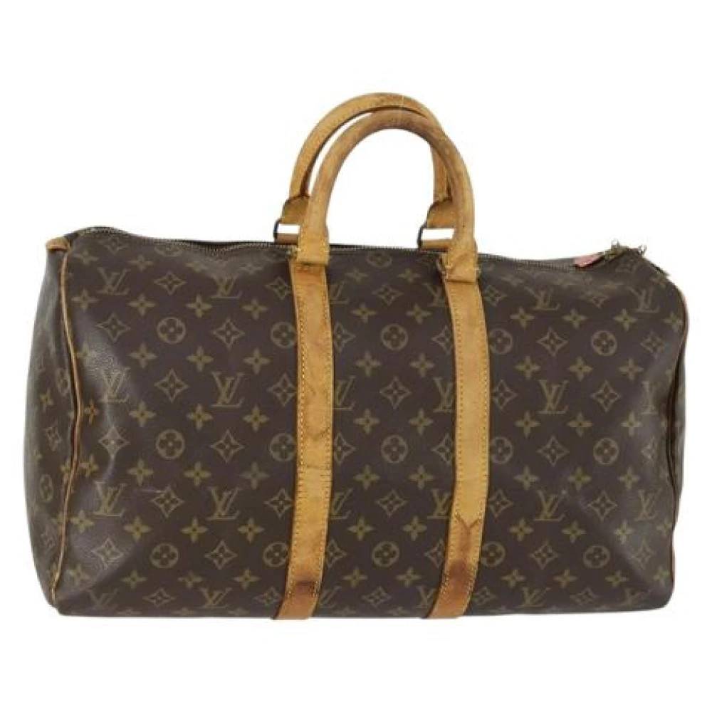 Louis Vuitton Vintage Pre-owned Canvas Weekendtaske - Vintage - Dame - Brun - ONE SIZE - Tyl