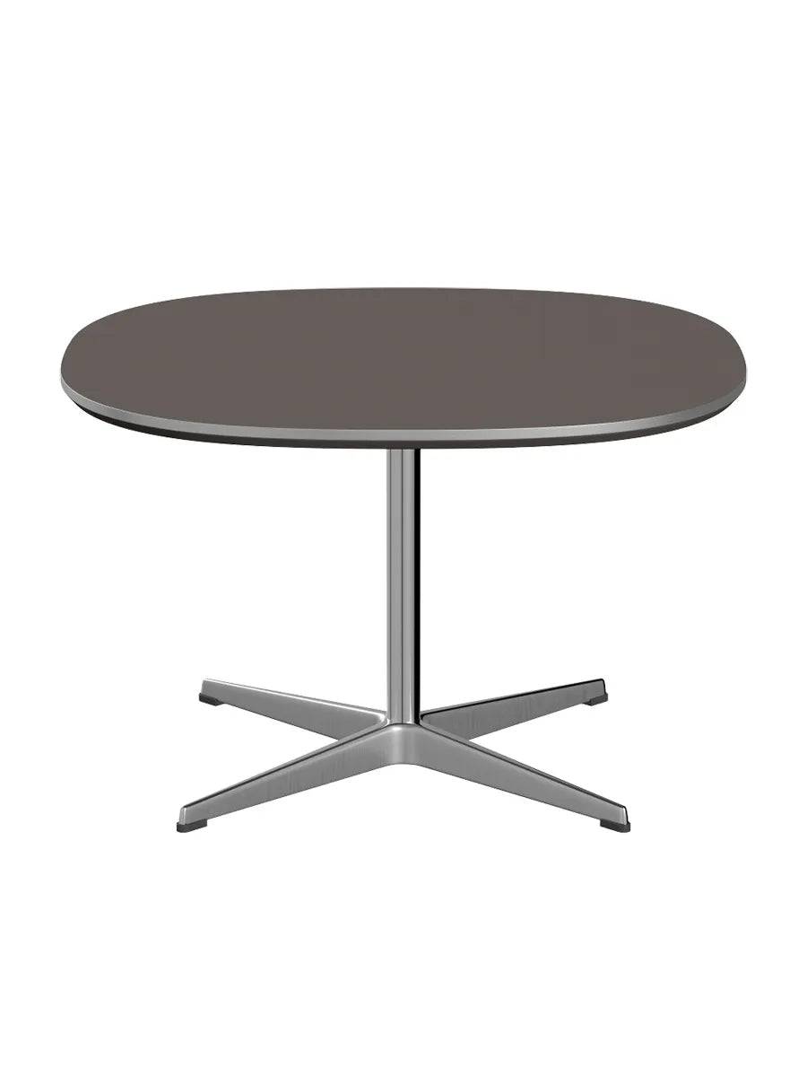 Piet Hein A202 Sofabord, 75 x 75 cm fra Fritz Hansen Grå laminat m. alukant - Jacobsen Plus