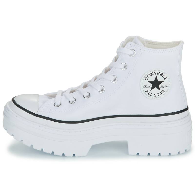 Converse Chuck Taylor All Star Lugged Heel Platform High Vit Svart Dam Sneakers Egret A10364C 40