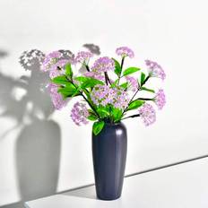 1 st/6 st transparent lila akryl handgjord konstgjord lila pärlblombukett, gör-det-själv blomsterarrangemang för hotell, kontor, bröllop, fest, trädgå - Blåröd