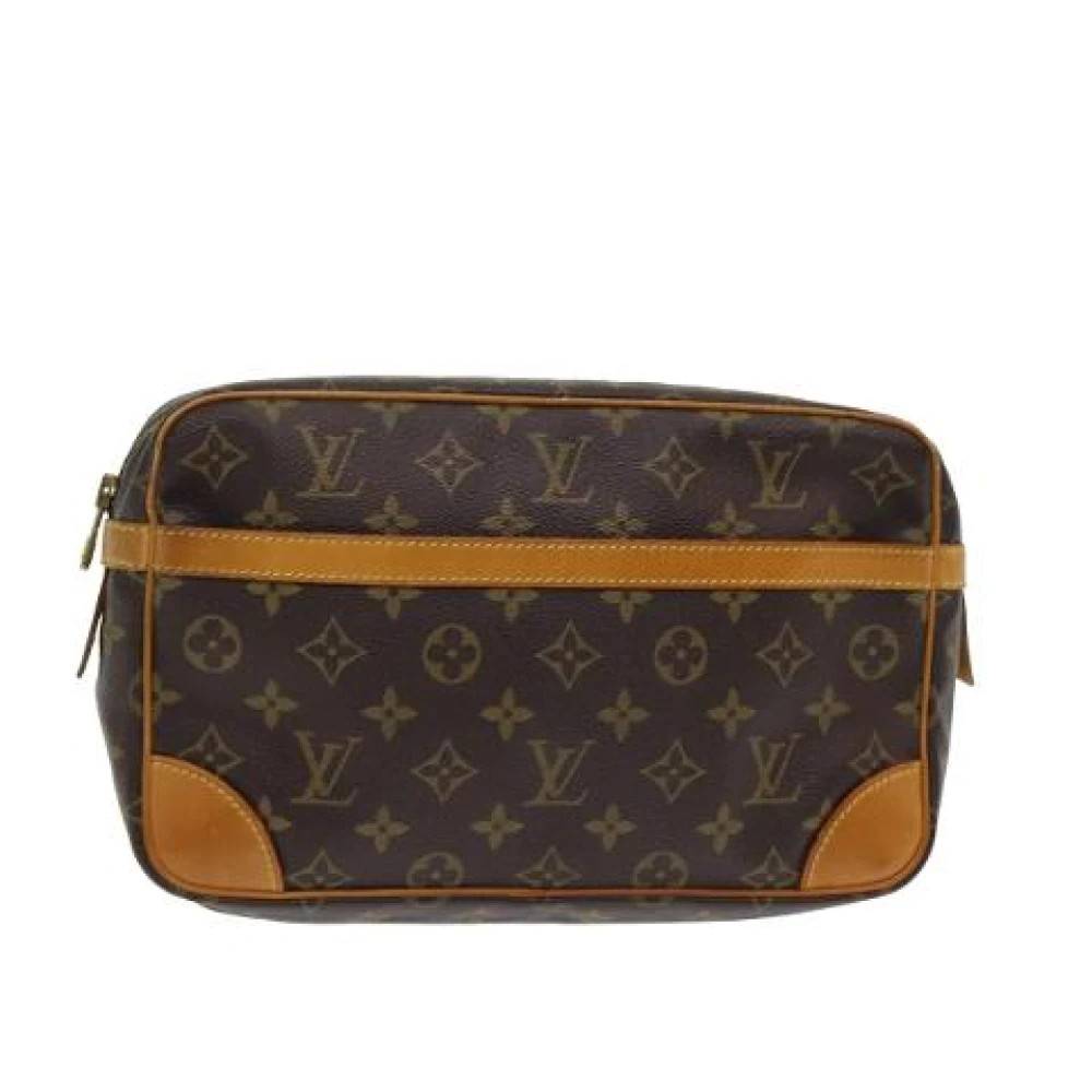 Louis Vuitton Vintage Pre-owned Compiegne 28 Clutch Taske - Vintage - Dame - Brun - ONE SIZE - Læder