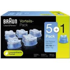 Braun Clean & Renew CCR rengøringspatroner 5+1-pakning