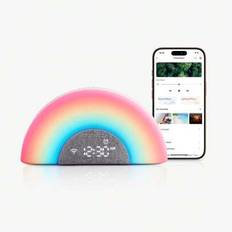 Momcozy Baby Noise Machine, Nattljus, App-styrd Baby Sleep Trainer, Rutinbyggare, White Noise med 34 lugnande ljud, Wake Up Light, Sunrise Alarm Clock - Ljusgrå
