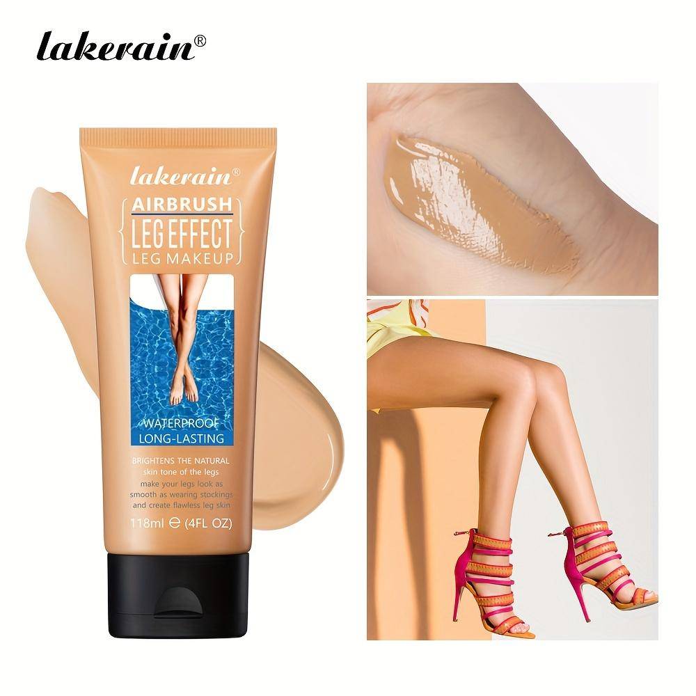 Lakerain Lättviktig Benmakeup Lotion Kroppshud Concealer, Återfuktande, Vattentät och Blandbar Långvarig Makeup, Jämn Hudton beige
