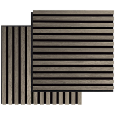 FibroTech Square Akustikpanel i grey oak 22x520x520 mm - 2 stk.