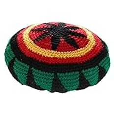 Ull stickad rasta hatt Reggae jamaicansk keps färgglad mössa mössa virkad stickad säckig keps, Colorful, L