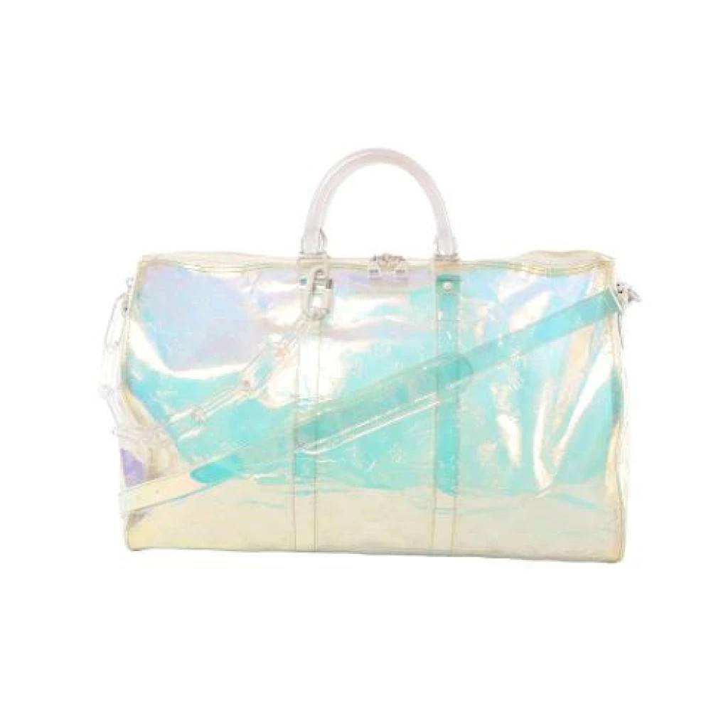 Louis Vuitton Vintage Pre-owned Keepall Bandoulière 50 - Vintage - Herre - Blå - ONE SIZE - Uld