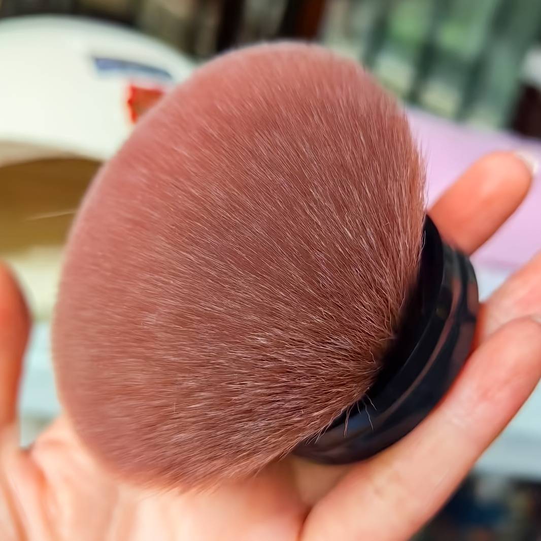 TEMU Multi-functional Neck And Body Powder Blush Brush, Extremely Soft And Oversized Makeup Brush From Factory