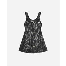 Ganni GANNI | Heavy Denim Mini Dress | Black dresses Black - Størrelse: 34 - Washed Black/Black - Black - 34