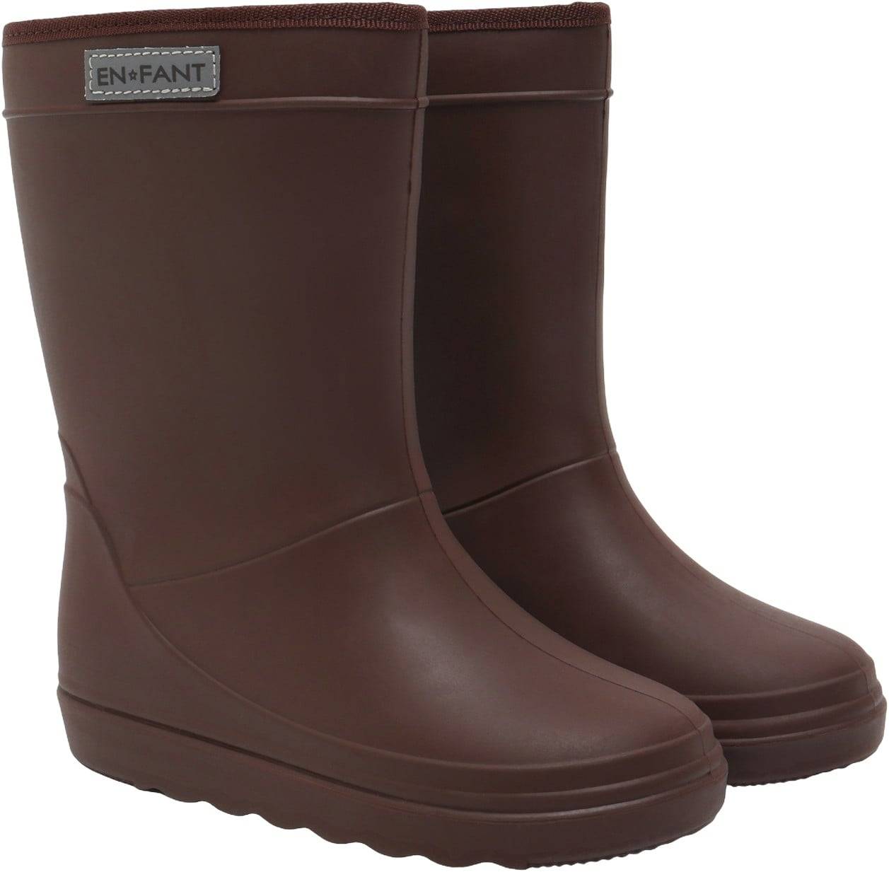 ENFANT Thermo Boots Solid Coffee Bean Støvler Str 23 - Uld hos Magasin.