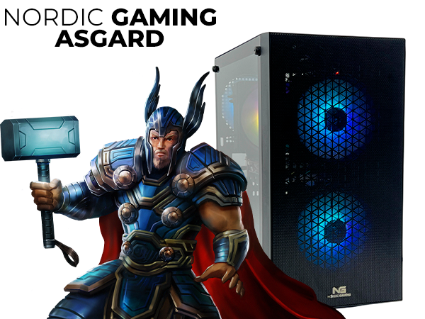 Nordic Gaming Asgard Thor V9 Gaming PC | Ultra 5 PLUS 16GB RX 9070 GRE 1TB --> På lager, levering hos dig 09-10-2026