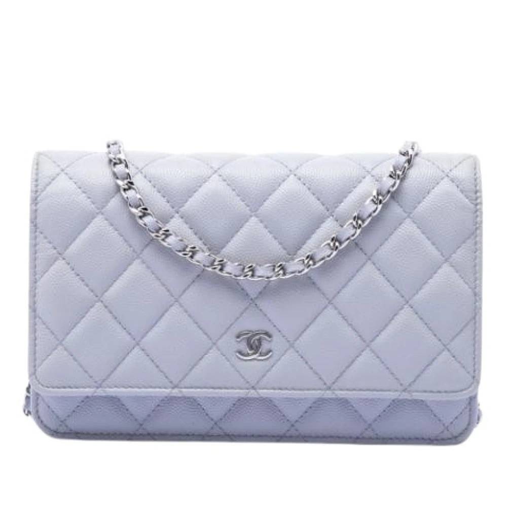 Chanel Vintage Pre-owned Quilted Caviar Crossbody Bag - Vintage - Dame - Lilla - ONE SIZE - Læder