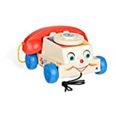 Fisher Price Classics 1694 Chatter-Spielzeugtelefon, Retro-Nachziehspielzeug für Babys, Kleinkind-Telefon, Rollenspiel für Kinder, Baby-Telefon, Retro-Spielzeug Geschenk ab 1 Jahr