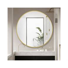 Merkur Rundt Spejl - Ø 80 cm - Guld