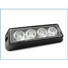 CARALL Led dagsljus DRL arbetsbelysning 12V 24V 12W (4X3W) IP67 Vit