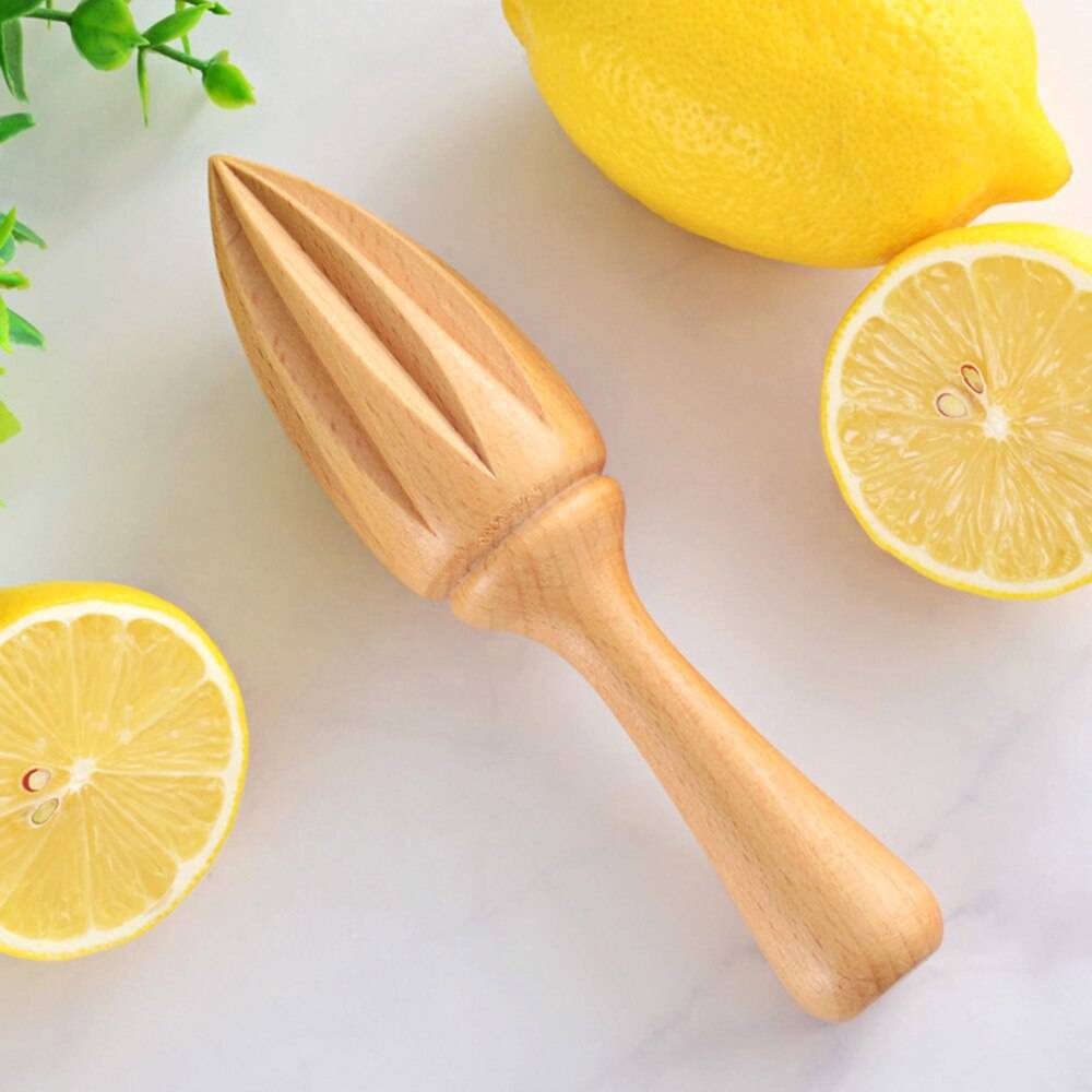Multifunktionell manuell juicepress citronpress i trä handpress frukt apelsin citrusjuicextraktor köksredskap