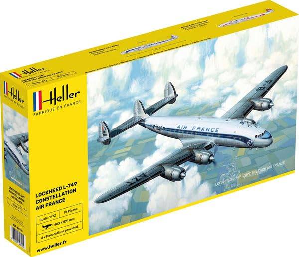 PLATZ Heller Skala Air France Constellation Plastmodellbyggsats HE80310 1/72 L-749