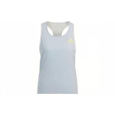 Adidas Color Block Quick Dry Running Vest Women Tops Blue Silver Gray IK3987 XS