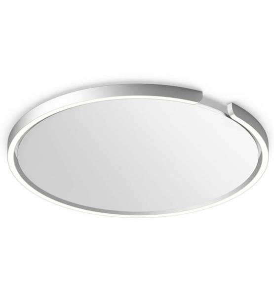 Occhio Mito soffitto 60 bred væg- og loftlampe m/air, mat sølv