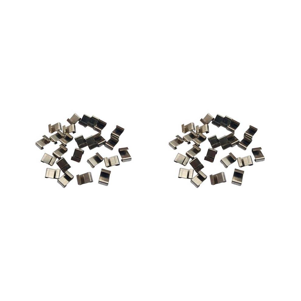 50Pcs Stainless Steel Z-Lap Type Greenhouse Glazing Clips Garden Supplies Clips